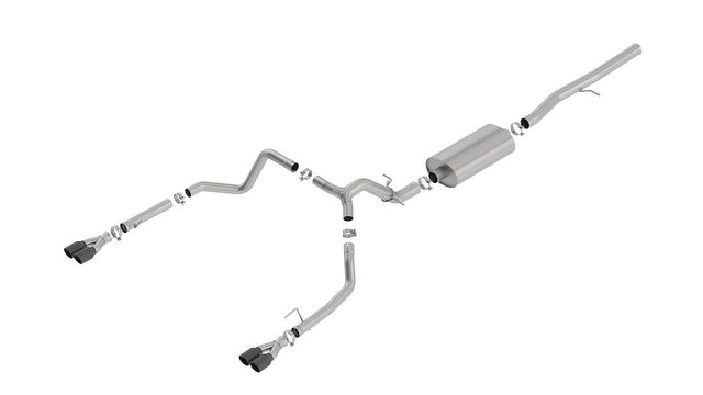 Product of Borla 140772BC Touring Cat Back System Single Exhaust System Kit 