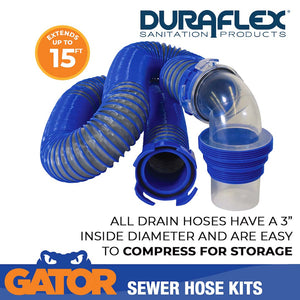 Product of Duraflex 22005 15 Feet Gray Sewer Hose Yes 