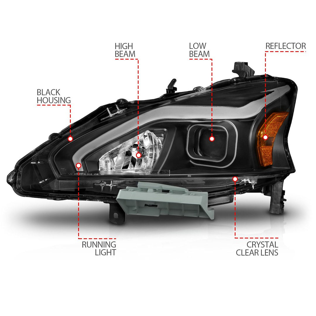 Anzo Usa 121569 Headlight Assembly||||87||a1r121569||2002025