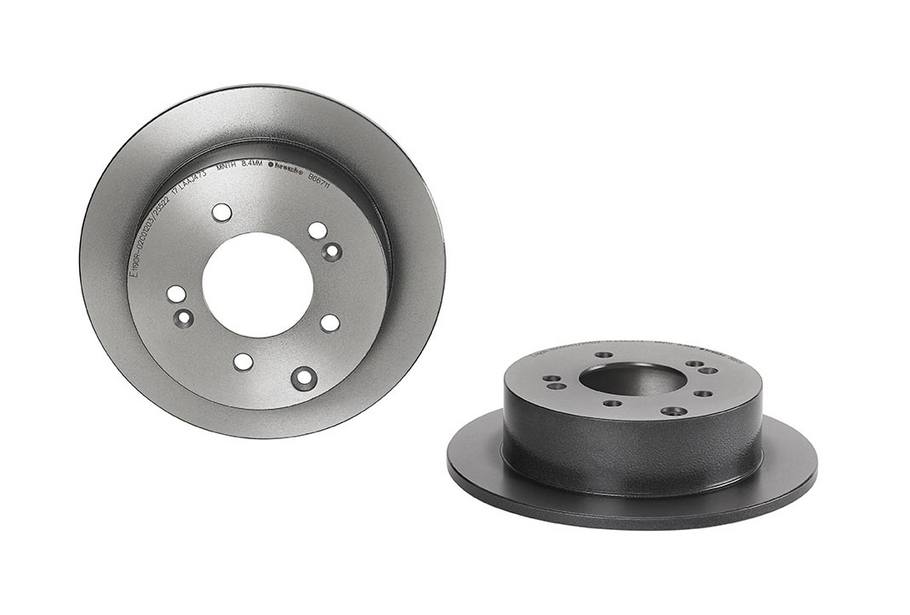 Product of Brembo 08B66711C02 Solid 1 Piece Brake Rotor 