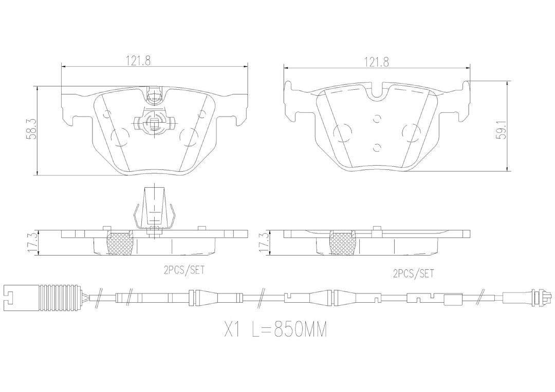 Product of Brembo P06033N Brake Pad - Set Of 4 