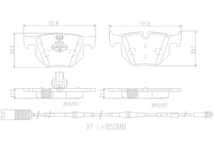 Product of Brembo P06033N Brake Pad - Set Of 4 