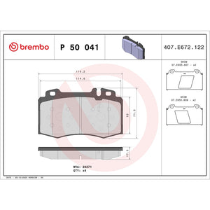 Brembo P50041 Brake Pad||p50041_Drw.Jpg||86||brmp50041||1753362