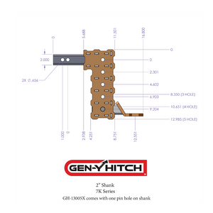 Product of Gen-Y Hitch GH-13105X Receiver Trailer Hitch Ball Mount 