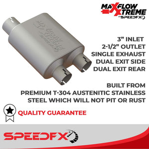 Product of SpeedFX 50100 MaxFlow Xtreme Cat Back System Single Exhaust System Kit 