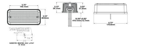 Product of J.W. Speaker 0341361 270 Series Tail Light Assembly 