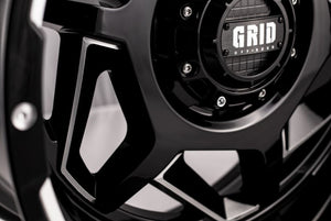 Product of Grid Wheels 20x9 Black With Natural Accents Wheel - 6x5.31 Bolt Pattern 