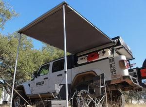 Product of WILCO Off-Road WILAWN72 SUV/Pickup Overlanding Manual Awning , Gray Solid 