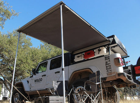 Product of WILCO Off-Road WILAWN72 SUV/Pickup Overlanding Manual Awning , Gray Solid 
