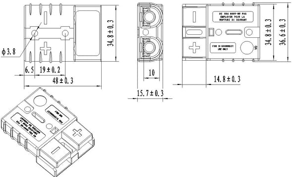 Product of Bulldog Winches 20047 Winch Power Cable Connector