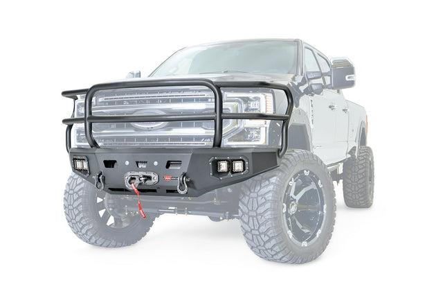 Warn 106914 Bumper||106914 - Ascent Hd Bumper For 2020 Ford Super Duty - Full Grill Guard - Ghost.Jpg||85||w36106914||1606171