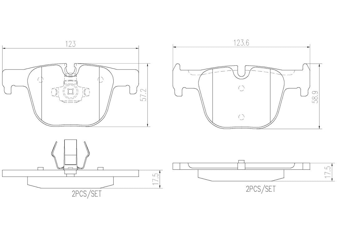 Product of Brembo P06072N Brake Pad - Set Of 4 