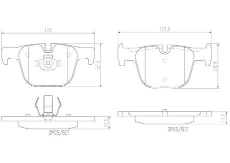 Product of Brembo P06072N Brake Pad - Set Of 4 