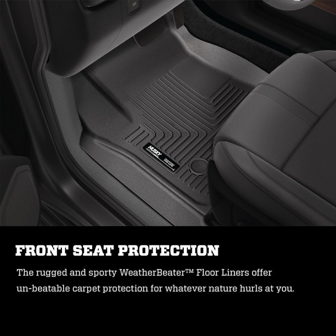 Product of Husky Liner WeatherBeater™ 98253 Beige/ Cashmere/ Camel/ Khaki/ Medium Neutral/ Sand/ Tan Thermoplastic Polyolefin (TPO) Floor Liner 