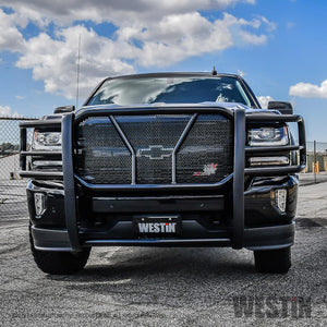 Product of Westin Automotive 57-3875 Grille Guard 1-Piece Black Powder Coated 