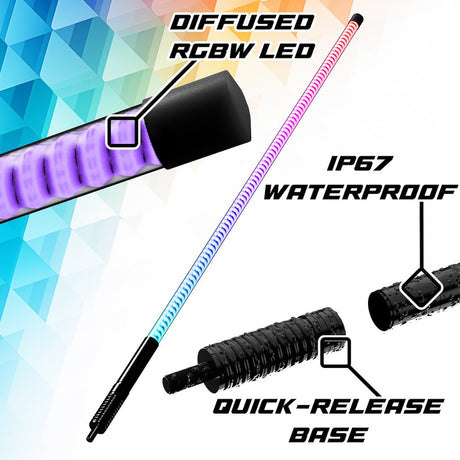 Xk Glow Mx-Whipc-Adv Warning Whip Light||||86||xkgmxwhipcadv||1926458