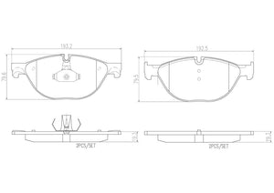 Product of Brembo P06076N Brake Pad - Set Of 4 
