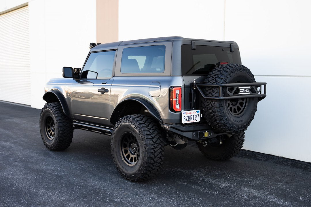 Product of DV8 Offroad SRBR-04 Rock Sliders Nerf Bar With Surface Steps 