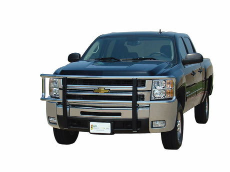 Product of Go Industries 77738 Grille Guard 1-Piece Chrome Plated 