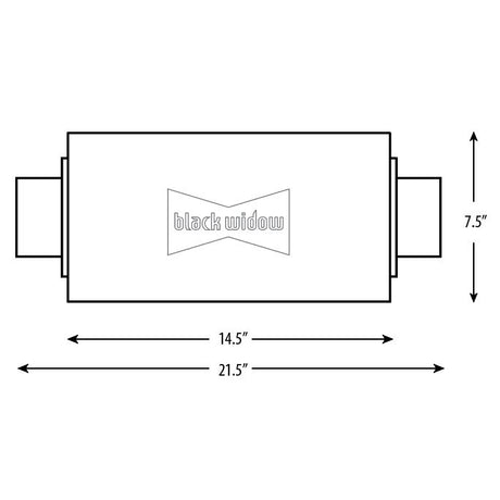 Black Widow Exhaust Bwbigd-4 Exhaust Muffler||bwbigd-4-2.Jpg||86||bwebwbigd4||1632584