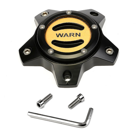 Product of Warn 106681 Black With Gold Center Wheel Center Cap 