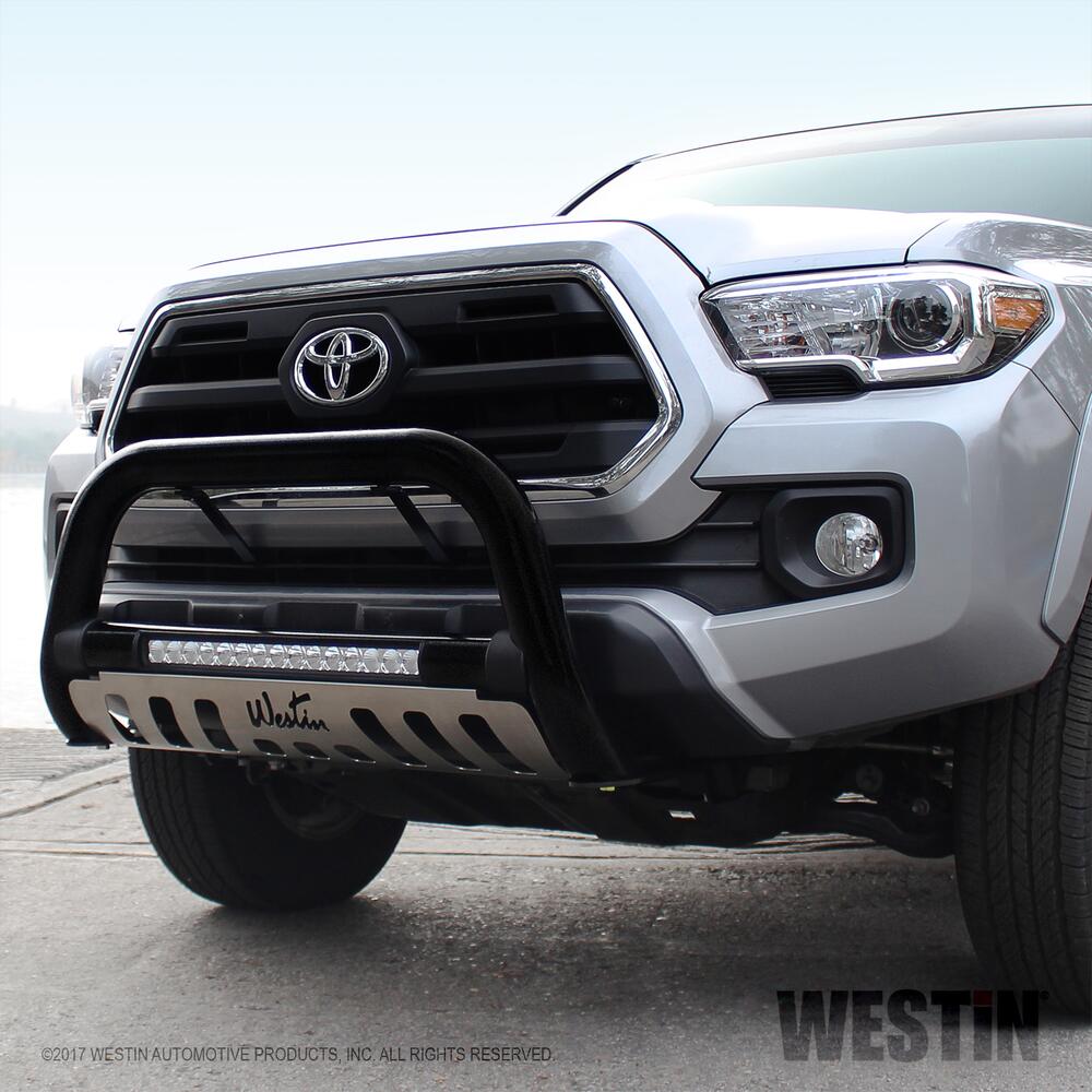 Product of Westin Automotive 32-3885L Bull Bar Black Textured Powder Coated 3 Inch Yes with skid plate 