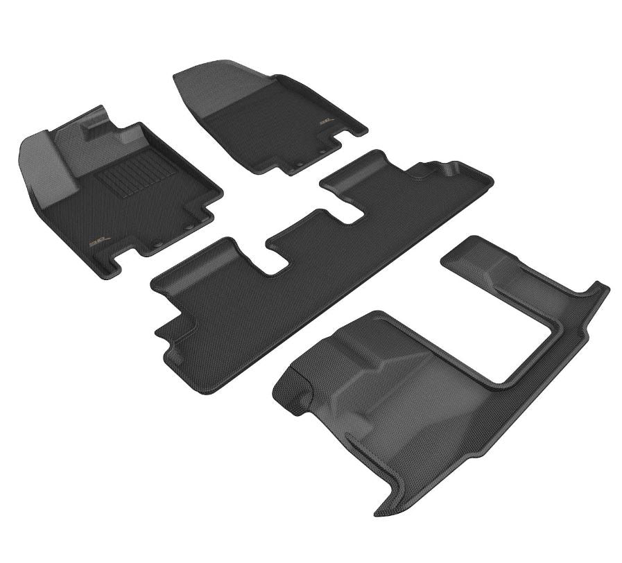 Product of 3D Mats KAGU L1NS14801509 Black Thermoplastic Rubber Of Carbon Fiber Texture Floor Liner 