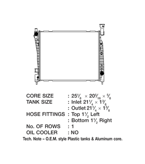 Product of Csf 3544 Radiator