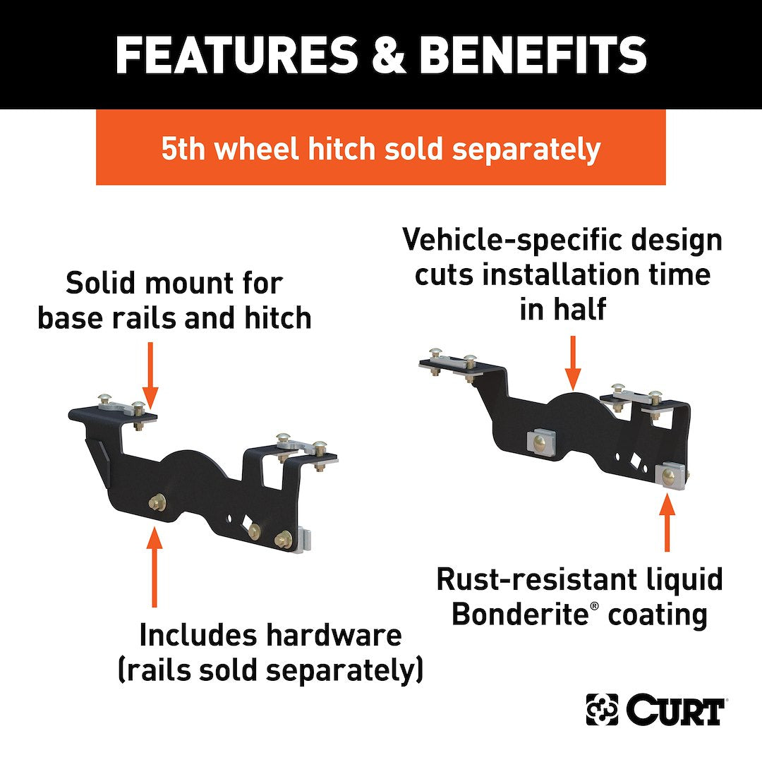 Curt 16911 Fifth Wheel Trailer Hitch Mount Kit||16911_3008x1990_Fa.Jpg||86||c9316911||906495