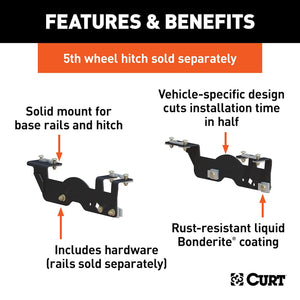 Curt 16911 Fifth Wheel Trailer Hitch Mount Kit||16911_3008x1990_Fa.Jpg||86||c9316911||906495
