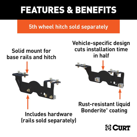 Curt 16911 Fifth Wheel Trailer Hitch Mount Kit||16911_3008x1990_Fa.Jpg||86||c9316911||906495