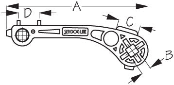 Sea Dog 520045-1 Boat Deck Filler Cap Key||520045-1_1.Jpg||86||sdg5200451||1340250