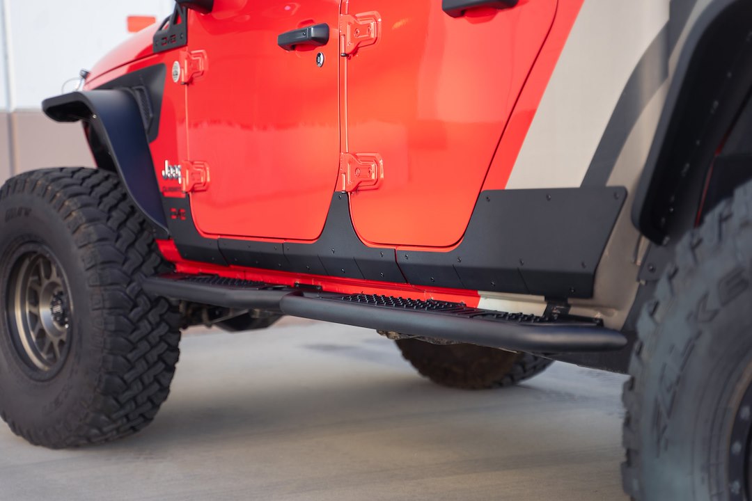 Dv8 Offroad Srgl-09 Rocker Panel Guard||2020-2023-Jeep-Gladiator-Jt-Rock-Skins_Installed-03.Jpg||92||dv8srgl09||1629237