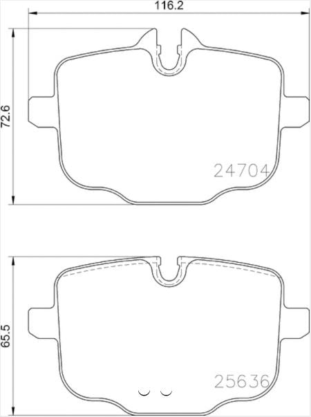 Product of Hella 355024921 Brake Pad - 