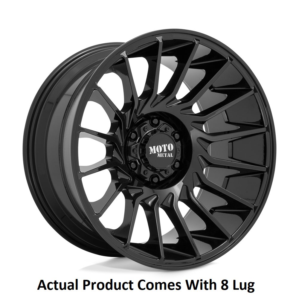Moto Metal Wheels 22x12 Black Wheel - 8x6.50 Bolt Pattern