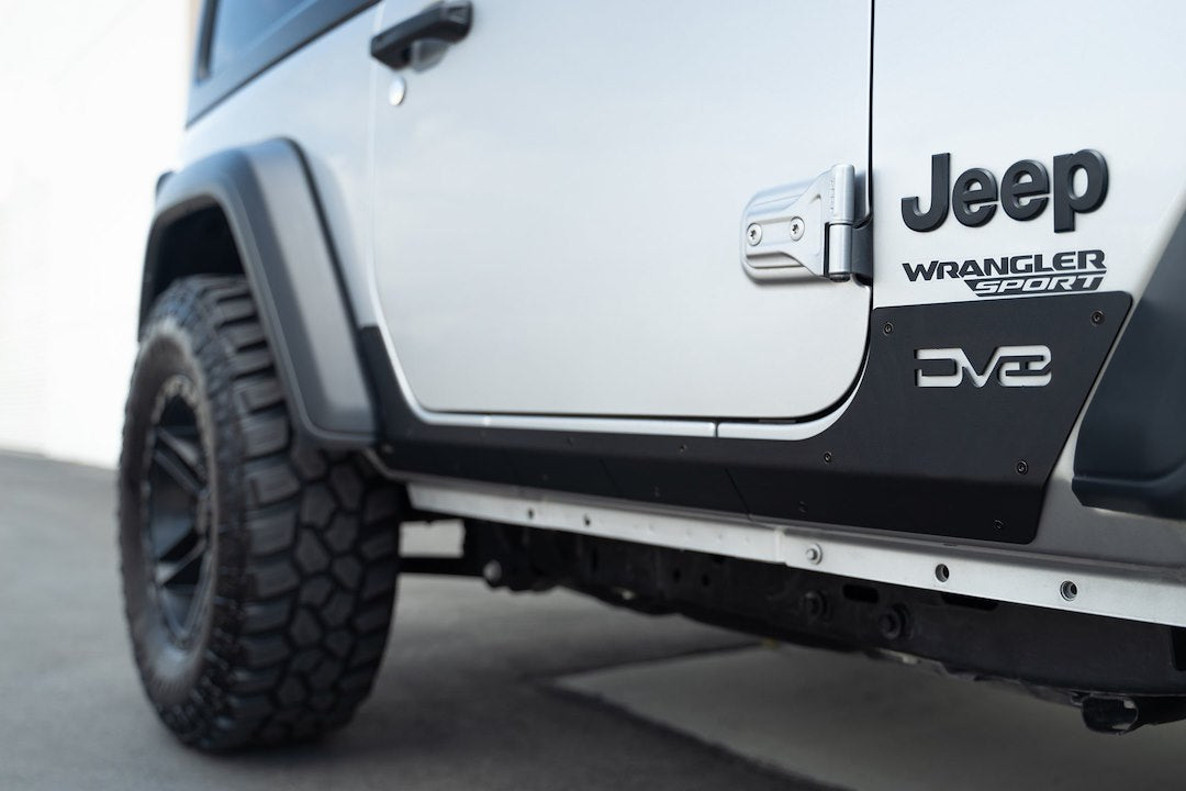 Dv8 Offroad Srjl-29 Rocker Panel Guard||2018-2023-Jeep-Wrangler-Jl-2-Door-Rock-Skins_Installed-08.Jpg||95||dv8srjl29||1629335