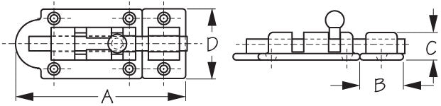 Sea Dog 222522-1 Door Latch Lock||222522-1_1.Jpg||86||sdg2225221||1054270