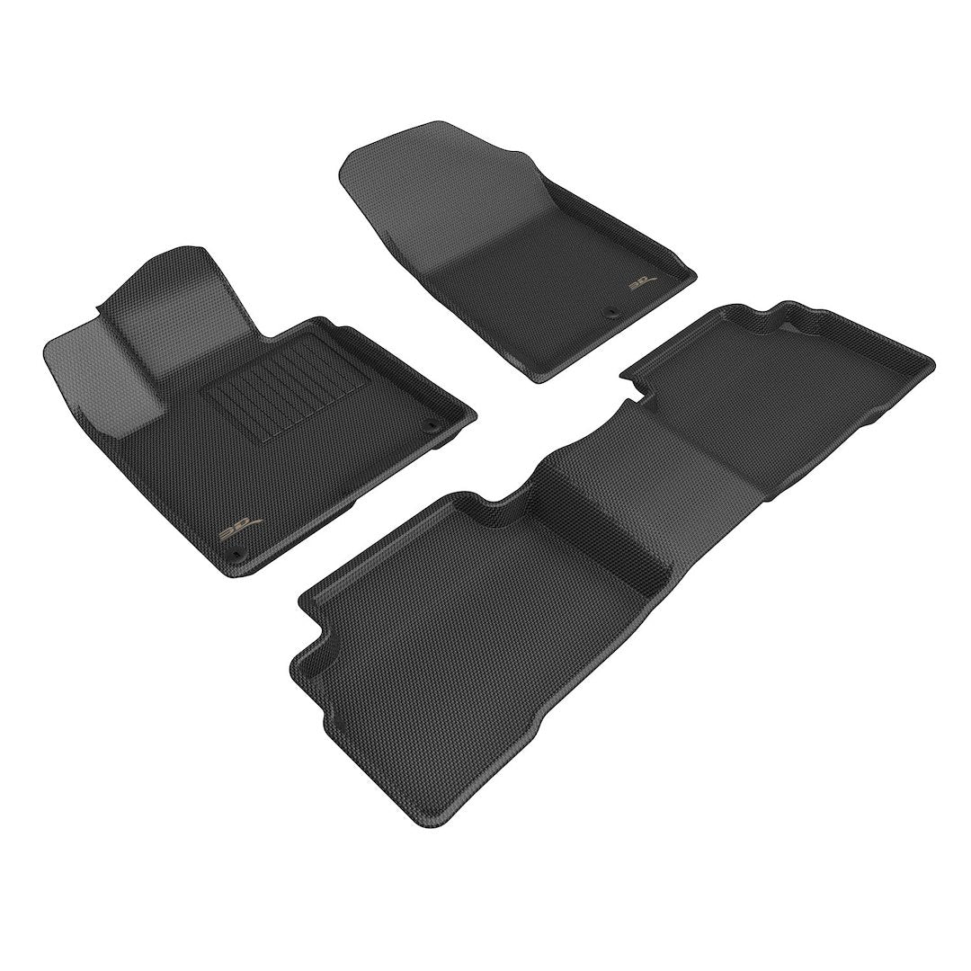 Product of 3D Mats KAGU L1KA07501509 Black Thermoplastic Rubber Of Carbon Fiber Texture Floor Liner 