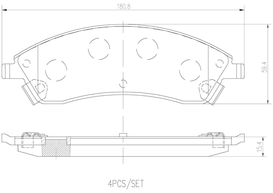 Product of Brembo P09019N Brake Pad - Set Of 4 