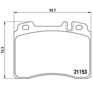 Product of Brembo P50022 Brake Pad - Set Of 4 