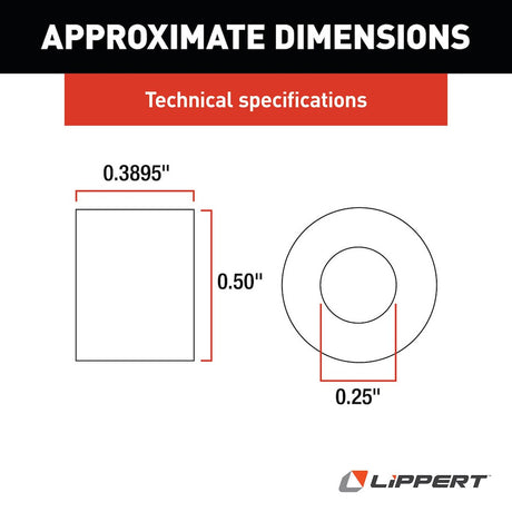 Product of Lippert Components 128958 Entry Step Motor Spacer