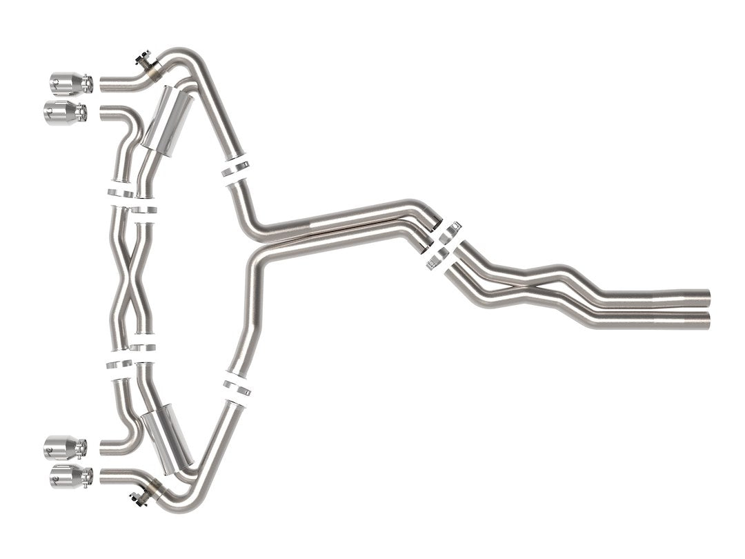 Product of Advanced FLOW Engineering 49-36448-P Mach Force XP Cat Back System Dual Exhaust System Kit 