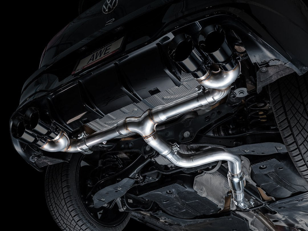 Product of AWE Tuning 3020-43658 Track Edition Cat-Back System Dual Exhaust System Kit 