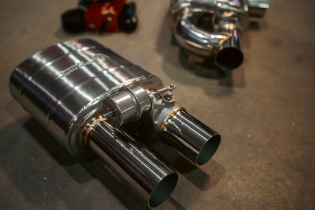 Product of Valvetronic Design UVM.76MM.DUALOUT.X2  Exhaust Muffler 