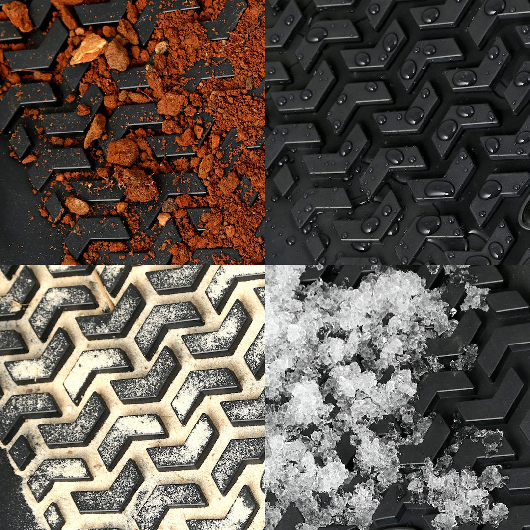Product of Rugged Ridge All Terrain 12988.04 Black Thermoplastic Floor Liner 