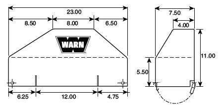 Product of Warn 13917 Winch Cover