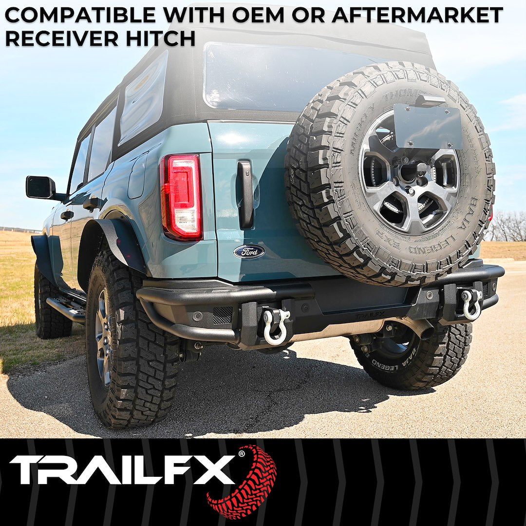 Product of TrailFX BR004T TrailFX Bronco Products Steel Matte Powder Coated Bumper 