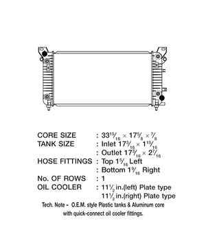 Product of Csf 3729 Radiator