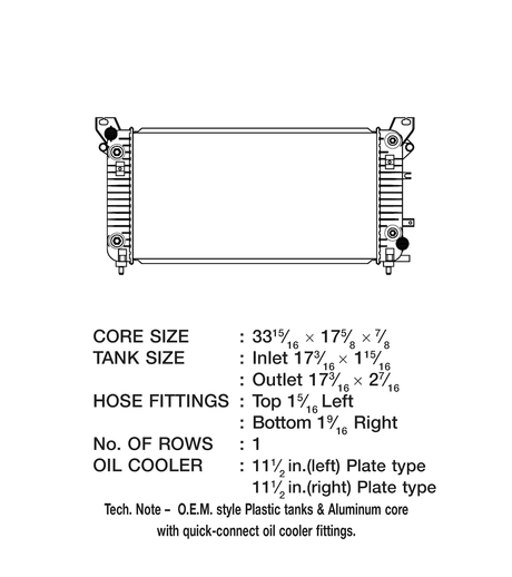 Product of Csf 3729 Radiator