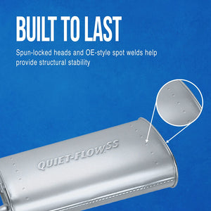 Product of Walker Exhaust 55977 Quiet-Flow SS Muffler Assembly Exhaust Muffler 